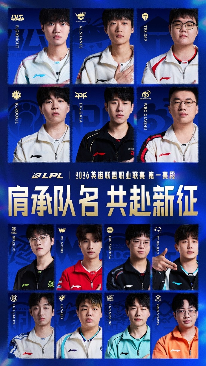 LPL队长集结:Knight/Shanks/369/Rookie/GALA/Xiaohu领衔
